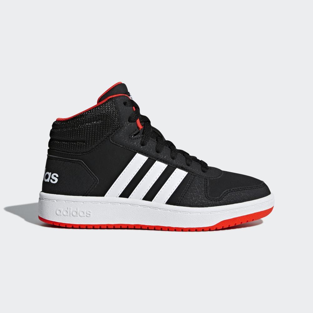 Adidas Hoops 2.0 Mid Hrvatska - Za Dječake Tenisice Za Košarku - Crne/Bijele/Crvene (PKDHUO152)